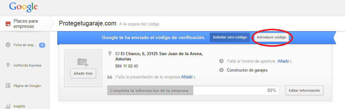 Cómo crear tu cuenta de Google Places _ Paso 8